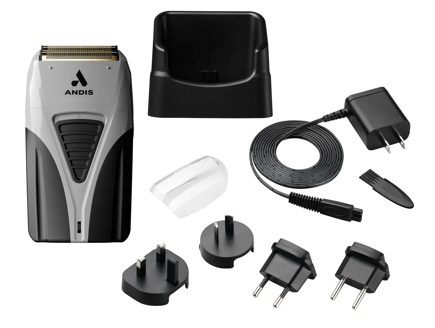 Professioneller Haarschneider mit Zubehör